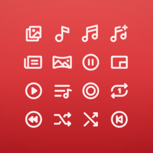 Bold Media & Player Pack Vol. 2 — icon pack cover