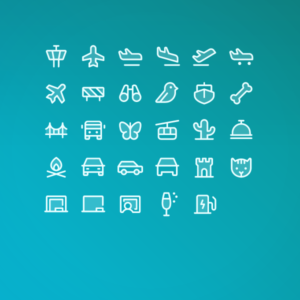 Duotone Travel & Maps Pack Vol. 1 — icon pack cover