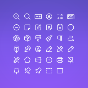 Editor & Tools Pack Vol. 8 — icon pack cover