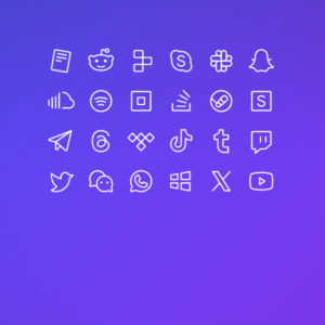 Light Social & Brands Pack Vol. 3 — icon pack cover