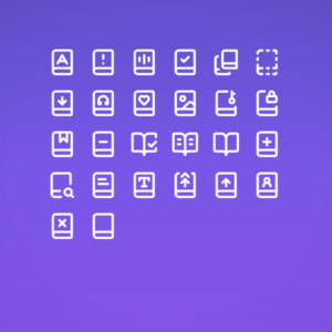Line Book Pack — icon pack cover