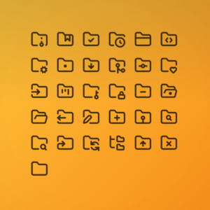 Line Folder Pack — icon pack cover