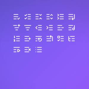 Line List Pack — icon pack cover