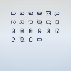 Outline Battery Pack — icon pack cover