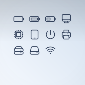 Outline Devices & Hardware Pack 24px — icon pack cover