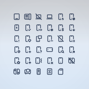 Outline Devices & Hardware Pack Vol. 12 — icon pack cover