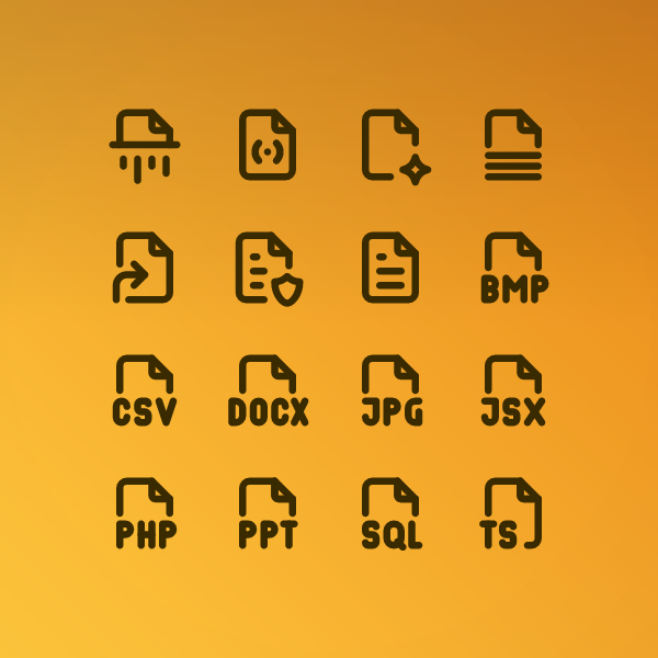 Outline Files & Folders Pack Vol. 4