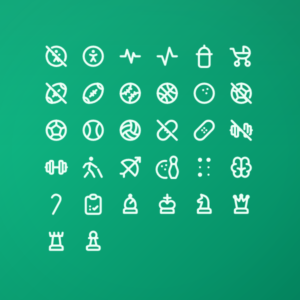 Outline Health & Fitness Pack Vol. 1 — icon pack cover