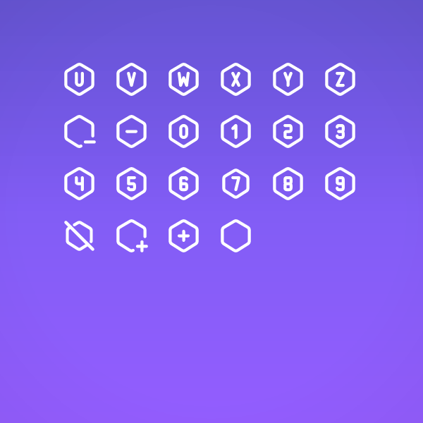 Outline Hexagon Pack Vol. 2