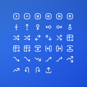 Outline Navigation & Arrows Pack Vol. 10 — icon pack cover