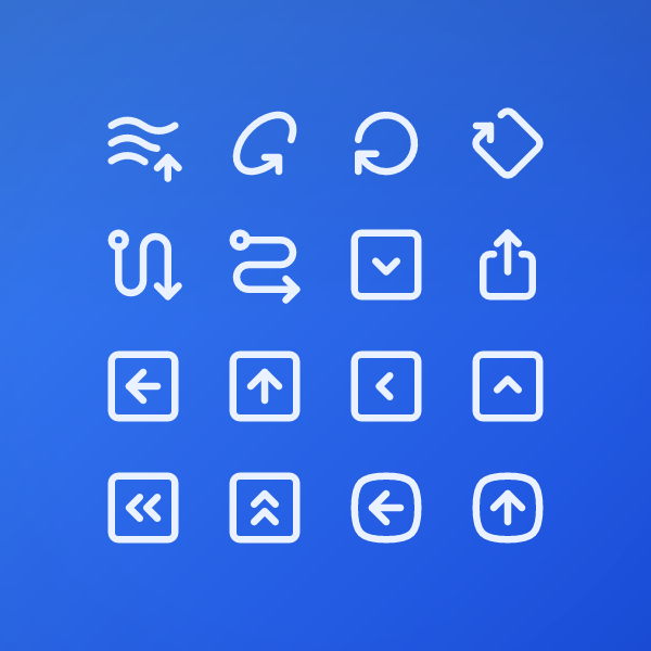 Outline Navigation & Arrows Pack Vol. 9
