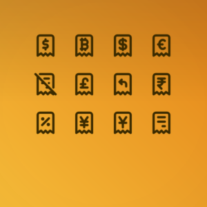 Outline Receipt Pack — icon pack cover