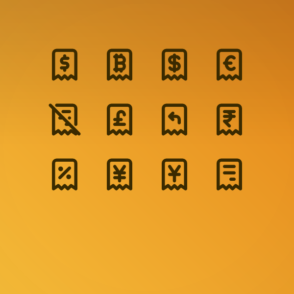 Outline Receipt Pack