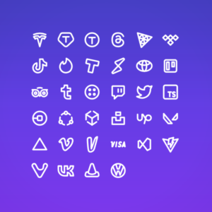 Outline Social & Brands Pack Vol. 10 — icon pack cover