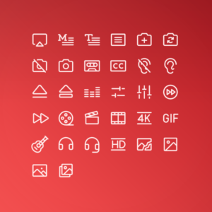 Regular Media & Player Pack Vol. 1 — icon pack cover