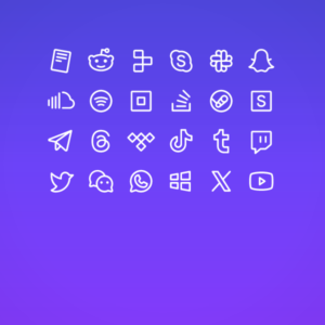 Regular Social & Brands Pack Vol. 3 — icon pack cover