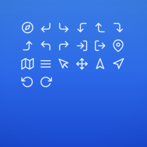 Slim Navigation & Arrows Pack Vol. 2 — icon pack cover