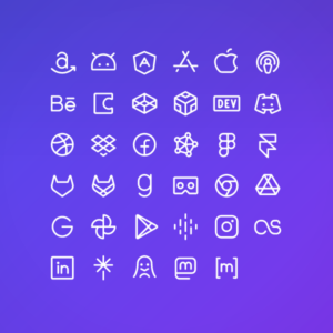 Social & Brands Pack Vol. 1 — icon pack cover