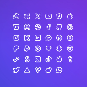 Social & Brands Pack Vol. 3 — icon pack cover