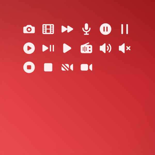 Solid Media & Player Pack 16px