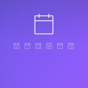 Thin Calendar Pack — icon pack cover
