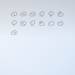 Thin Cloud Pack — icon pack cover