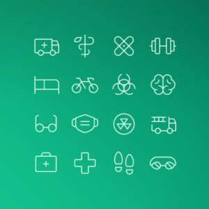 Thin Health & Fitness Pack Vol. 1 — icon pack cover